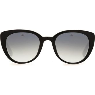 Vuarnet 50mm Apline Vision Belvedere Cat Eye Sunglasses in Black at Nordstrom Rack