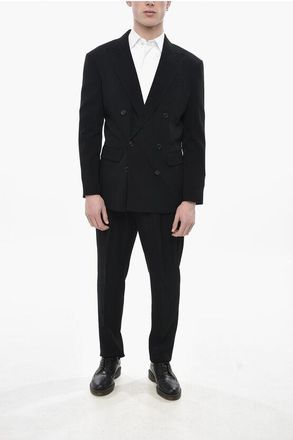 Dsquared2 Viscose-Blend Double-Breasted Suit With Peak Lapel size 48