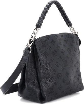 Louis Vuitton Babylone Handbag Mahina Leather BB hobo bag - Black