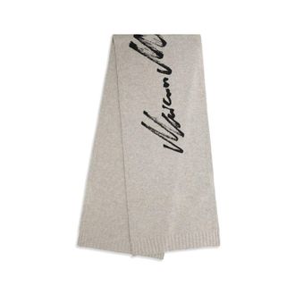 Maison Margiela Womens Gray Wool Oves Aries Scarf