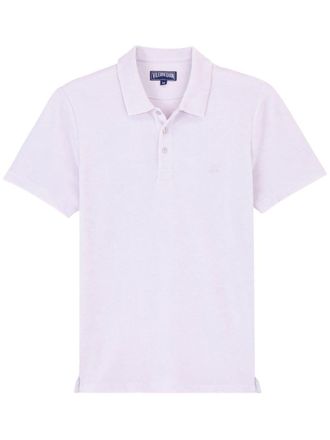 Vilebrequin logo-embroidered organic cotton polo shirt - Pink