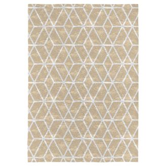 Nafnaf Alfombra decorativa de fibras naturales beige 160x230 cm
