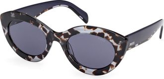 Pucci Emilio Pucci EP0203 55V Womens Sunglasses Tortoiseshell Size 53