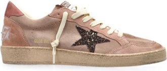Golden Goose Pink Ball Star Leather Sneakers