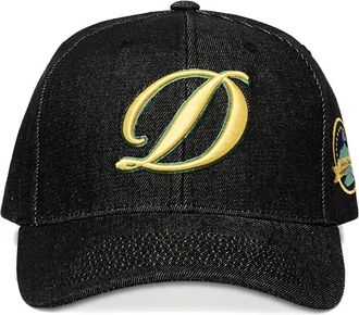 Dime cursive D embroidered baseball cap - unisex - Fabric - One Size - Black