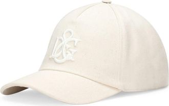 Dolce & Gabbana logo-embroidered baseball cap - men - Cotton/Cotton - 60 - White