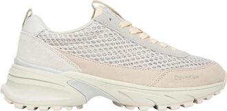 Calvin Klein Jeans Hike Runner Lace Up Techmix - Dames - Sneakers - Beige - 41 EU - Leer - Schoenen
