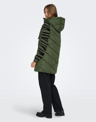Jacqueline de Yong Piumino smanicato verde bosco scuro