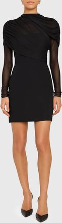 Amanda Uprichard Rosalyn Mini Dress In Black