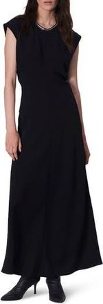 Rag & Bone Marie Studded Crepe Maxi Dress in Blk at Nordstrom Rack, Size 00