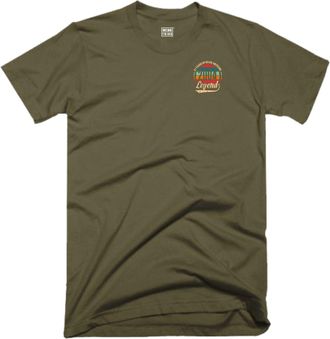 Generic 21st Birthday T Shirt Pocket 21 Years of Being Awesome Legend Born in 2004 Vintage Funny Gift Tee Top (UK, Alpha, S, Regular, Regular, Military Green)