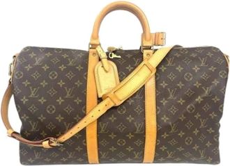 Louis Vuitton Pre-owned Weekend Bags, female, Brown, Size: ONE SIZE Pre-owned Keepall Bandouli&egrave;re 50