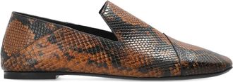Iro Loafers met slangenprint - Bruin