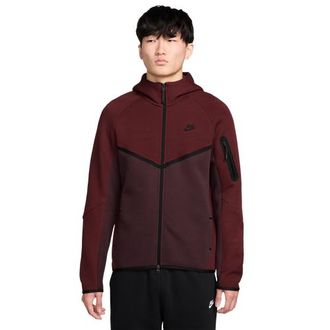 Nike Mens Tech Fleece Full-Zip Windrunner Hoodie - Maroon/Maroon Size S