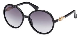 Max Mara MM0065 EMME15 01B Womens Sunglasses Black Size 58
