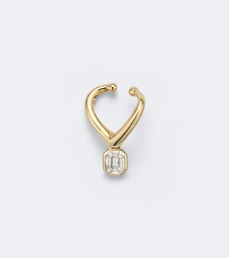 Shay Jewelry Ear cuff Zar in oro 18kt con diamante