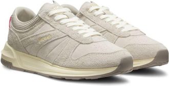 HUGO BOSS Textured-suede sneakers with logo details