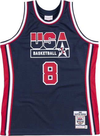 Mitchell & Ness Top Authentic Team USA 1992 Scottie Pippen - Blu