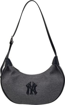 MLB Canvas Shoulder Bag New York Yankees Grey 3ABQB016N-50BKS