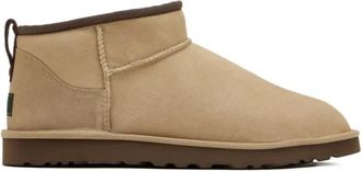 UGG Classic Ultra Mini - Heren - Winterlaarzen - Beige - 43 EU - Su&egrave;de - Schoenen
