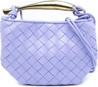 Bottega Veneta 2012-2025 Baby Lambskin Intrecciato Sardine Bag satchel - Purple