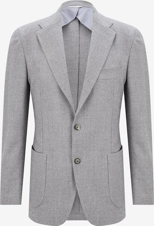 Marco Pescarolo Kurzer Flanellblazer Ares