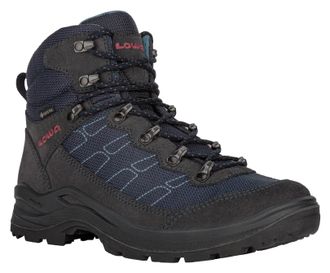 Lowa Wanderschuh LOWA TAURUS PRO GORE-TEX MID WS, Damen, Gr. 39,5, blau (navy), Leder, Textil, Schuhe Wanderschuh, wasserdicht