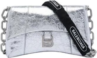 Balenciaga Pre-owned Downtown XS - Dames - Vintage Schoudertas - Grijs - ONE Size - Leer - Vintage