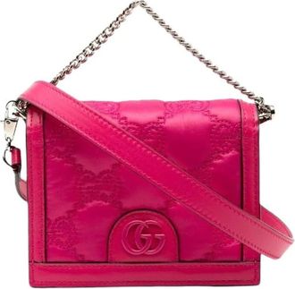 Gucci Pre-owned Mini Bags, female, Pink, Size: ONE SIZE Pre-owned Nylon Mini Bag