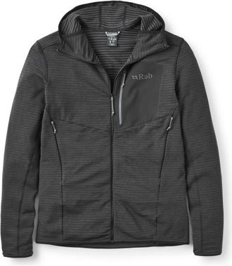 RAB Ascendor Light Hoody Fleecejacke f&uuml;r Herren | grau