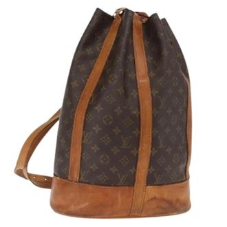Louis Vuitton Pre-owned Bucket Bags, female, Brown, Size: ONE SIZE Pre-owned Canvas Bucket Bag