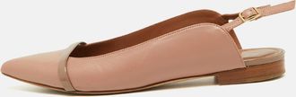 Malone Souliers Old Rose Leather Pointed Toe Mules