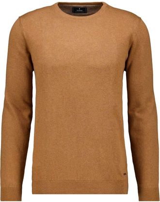 Ragman Rundhalspullover RAGMAN, Herren, Gr. 58, kastanie, 089, 95% Baumwolle 5% Cashmere, Rundhals, Pullover Rundhalspullover