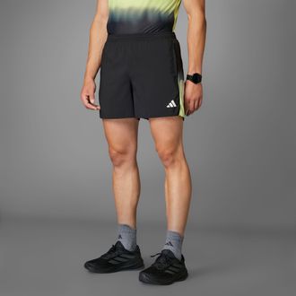 adidas Laufshorts ADIDAS PERFORMANCE OWN THE RUN CLIMACOOL COLORBLOCK, Herren, Gr. XXL, L&auml;nge 7, schwarz, Obermaterial: 100% Polyester, Hosen Laufshorts