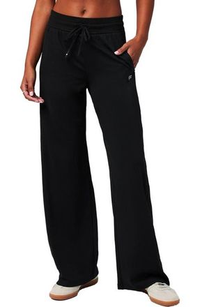 Fabletics Womens Cloud Jersey Wide Leg Pant in Black at Nordstrom, Size Xx-Large