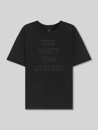 Boss Orange by Hugo Boss BOSS Orange Relaxed Fit T-Shirt aus reiner Baumwolle in Black, Größe XL