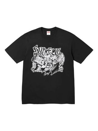 SUPREME T-shirt con grafica - Nero