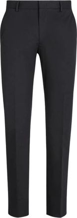 Ermenegildo Zegna Stretch Katoenen Broek - Heren - Nette broeken - Zwart - 5XL - Katoen - Broeken
