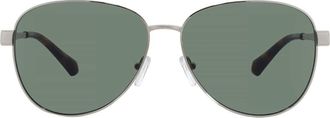 Michael Kors Biarritz Green Pilot Ladies Sunglasses MK1160 10143H 61