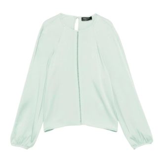 Fabiana Filippi Blouses, female, Green, Size: XS Viscose Acetate Cardigan