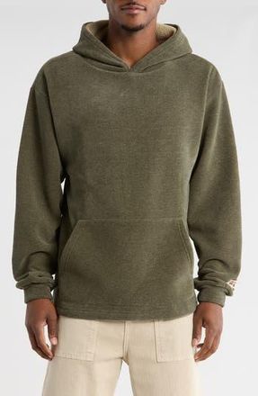 Fleece Factory Baby Rib Knit Pullover Hoodie in Olive Green at Nordstrom Rack, Size Medium