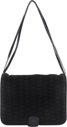 Bottega Veneta Black Suede Shoulder Bag Tote Bag (Pre-Owned)