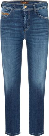 Cambio Piper short - Dames - Slim Fit Jeans - Blauw - L - Leer - Jeans