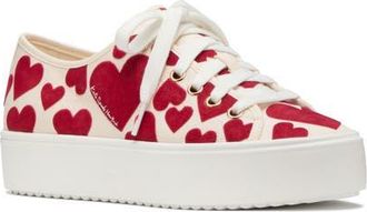 Kate Spade New York serve platform sneaker in Red Multi at Nordstrom, Size 8.5