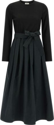 Max Mara Carioca Weekend Lange Jurk - Dames - Jurken - Zwart - Maat: S Viscose