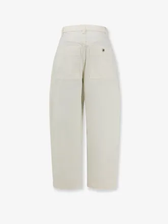 SOEUR Womens Trousers Kurt Organic Cotton White