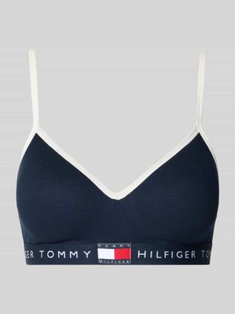 Tommy Hilfiger BH mit Logo Bund Modell RIB BRALETTE LIFT in Dunkelblau, Gr&ouml;&szlig;e XS
