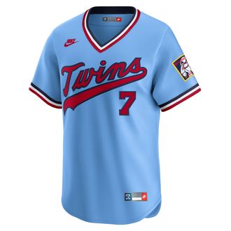Nike Joe Mauer Minnesota Twins Cooperstown Nike Mens Dri-FIT ADV MLB Limited Jersey in Blue | CO25MNC1QJO-UL5