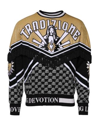 Dolce & Gabbana Multicolor Tradizione E Devotion Sweatshirt Mens Sweater