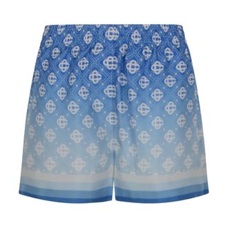 Casablanca Beachwear, female, Multicolor, Size: M Silk Shorts
